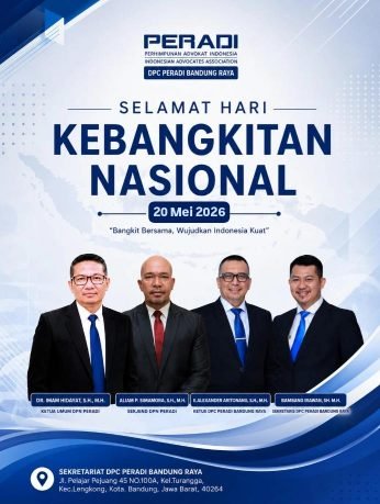 E. ARITONANG ALEXANDER, S.H., M.H. (KETUA DPC PERADI BANDUNG RAYA): HARI KEBANGKITAN NASIONAL SEBAGAI MOMENTUM PERSATUAN UNTUK MEWUJUDKAN INDONESIA YANG KUAT, ADIL, DAN BERMARTABAT