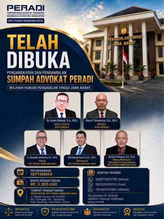 SUMPAH ADVOKAT PERADI